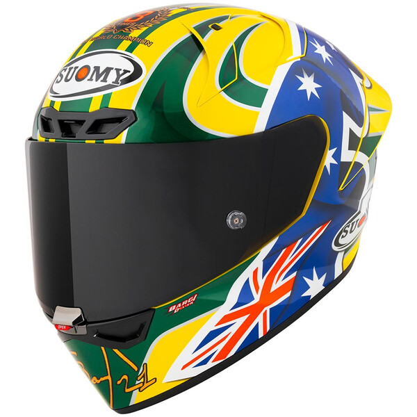 Suomy - Casque S1-XR GP Troy Bayliss Replica 2005 Jaune / Bleu / Vert
