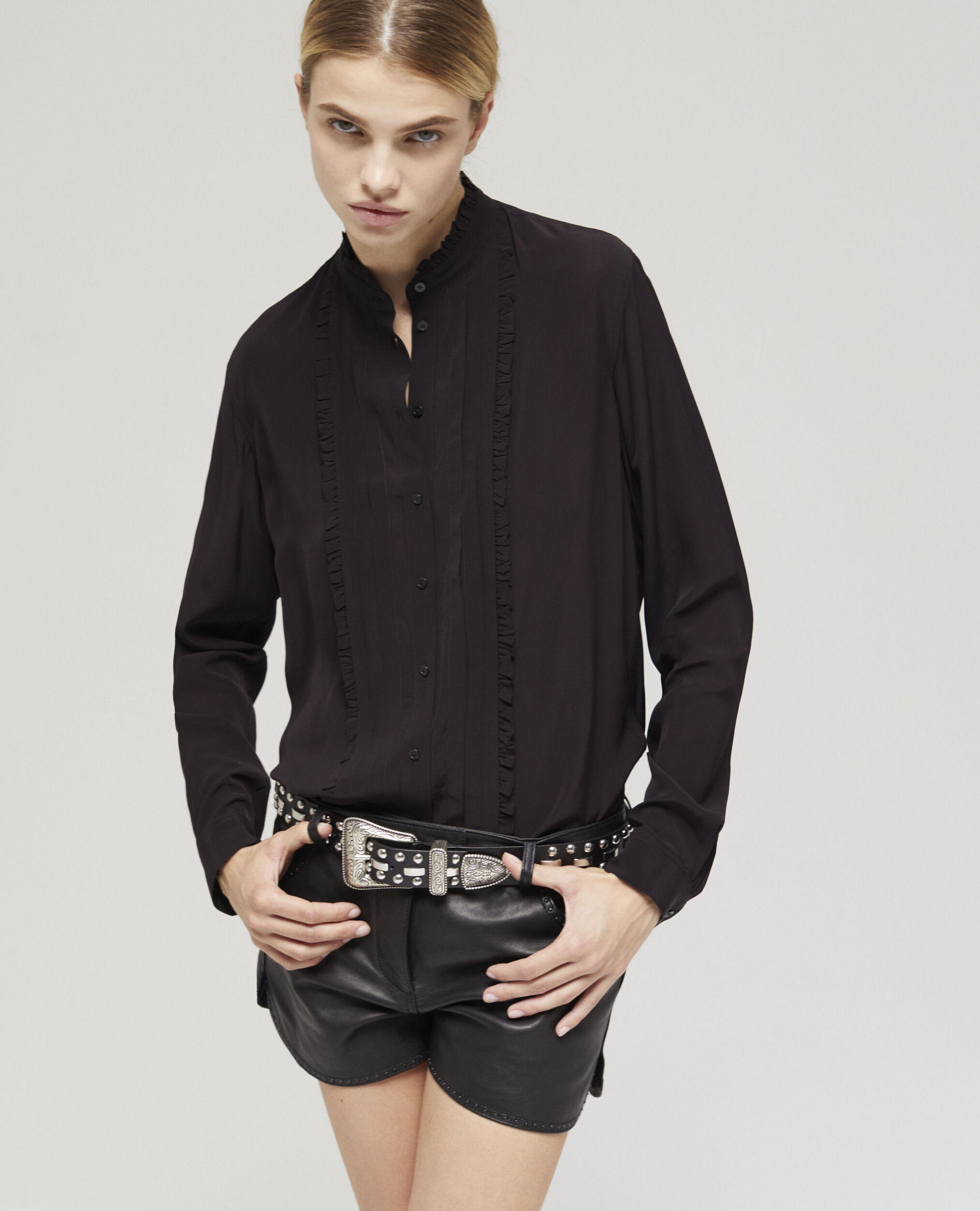 Chemise fluide noire