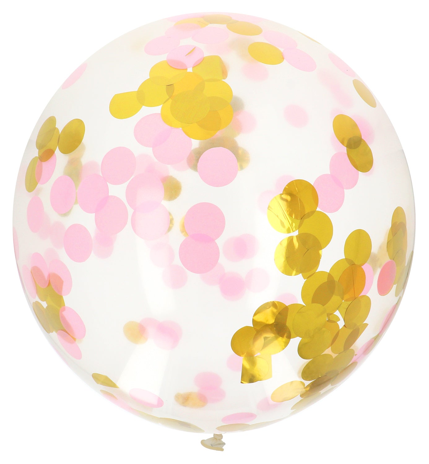Confetti Ballon Roze Goud 61cm