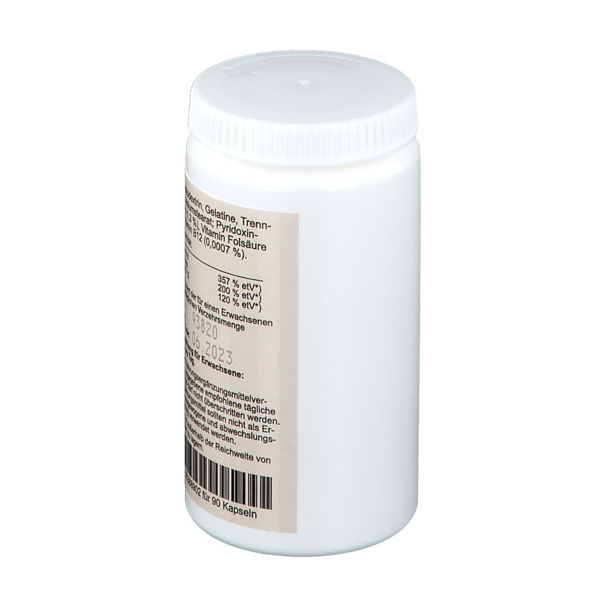 Vitamin B12 + B6 + Folsäure ohne Lactose