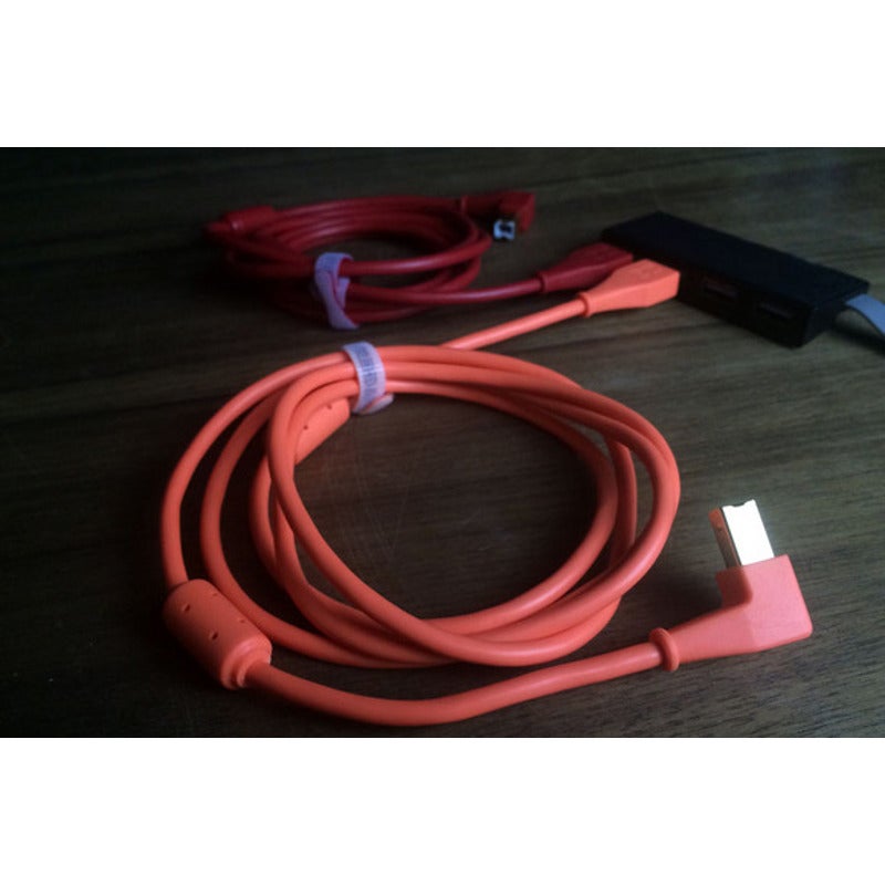 DJ TechTools Chroma Cable angled USB 1.5 m rood