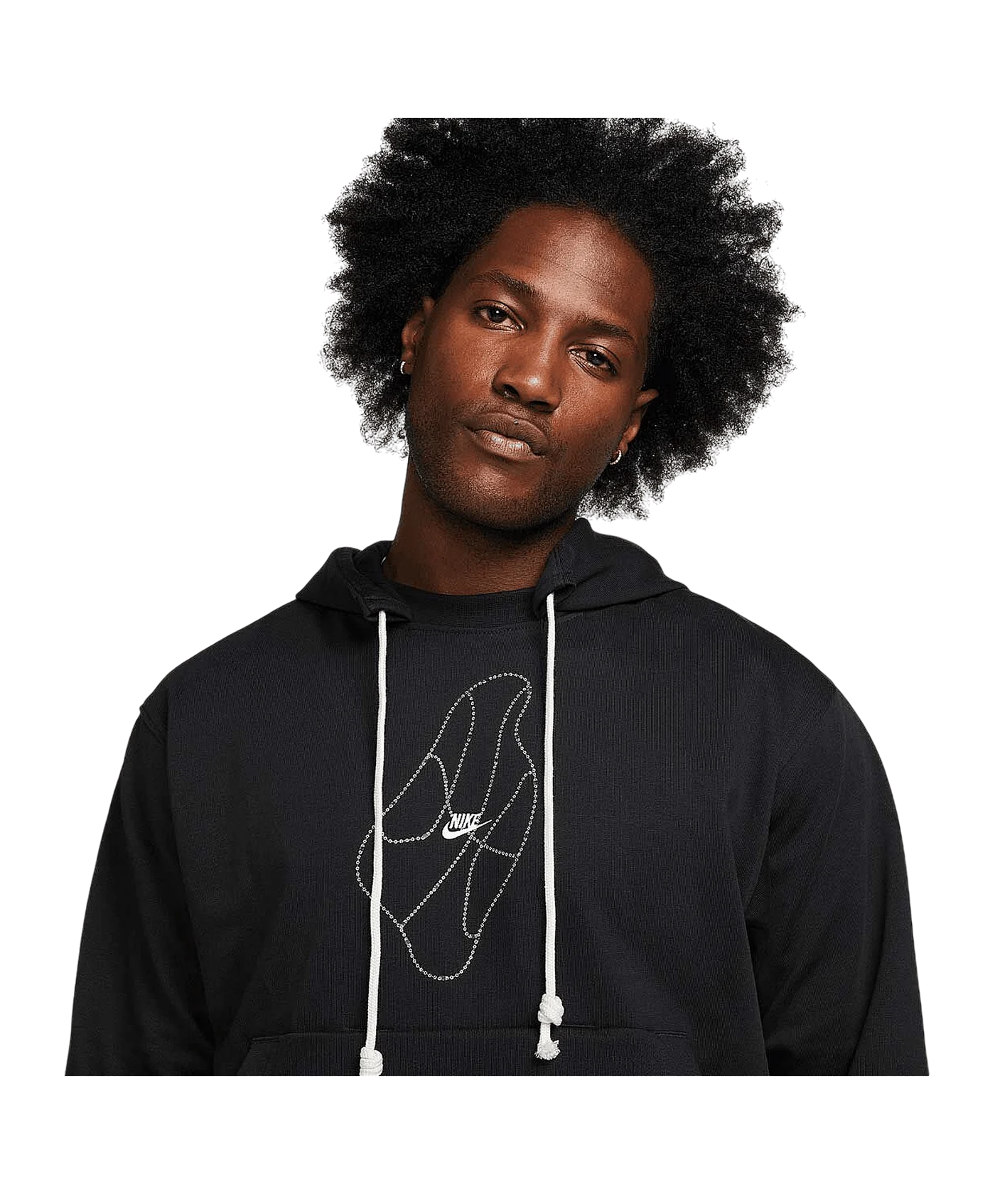 Nike Standard Issue Chain Hoody Schwarz Weiss F010