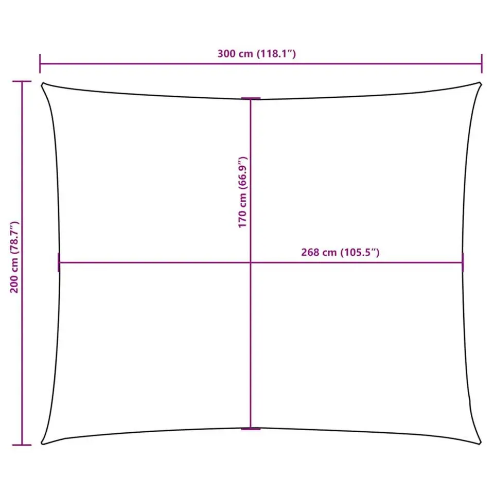 vidaXL - Zonnezeil - Beige - 2 x 3 m