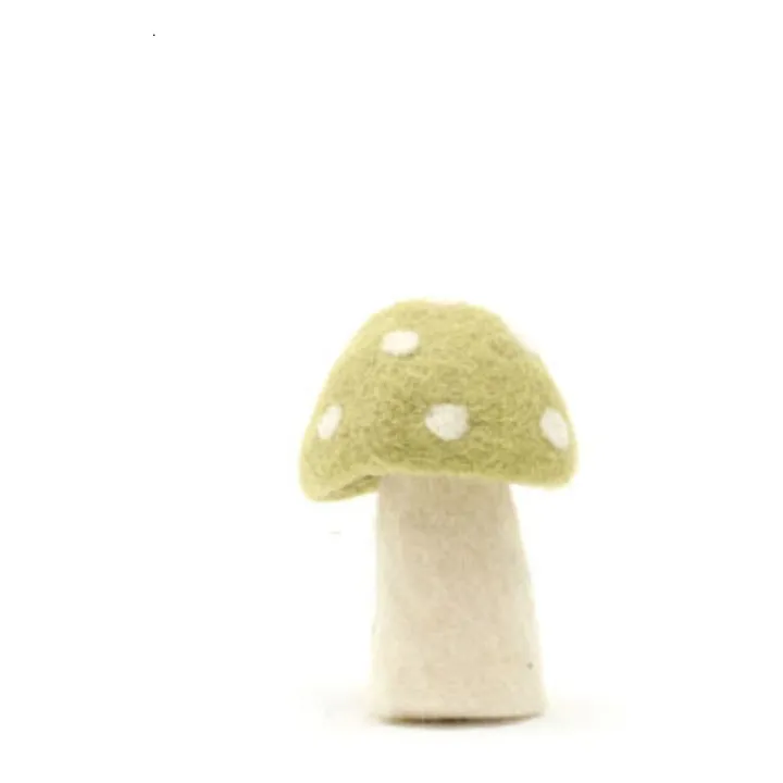 Muskhane Champignon Dotty décoratif en feutre | Vert Tilleul