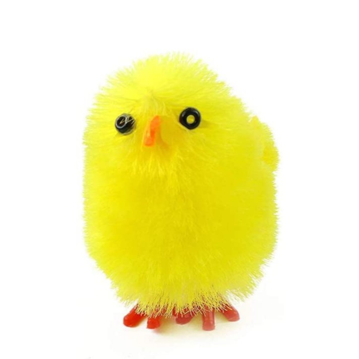 (10er Set) 3cm Flauschige Bastel Küken Oster Dekoration Nestküken Geschenktopper - Gelb