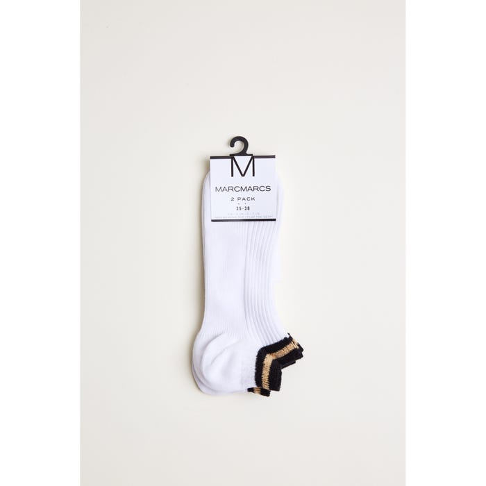 Marcmarcs-2-pack sokken rib lurex - MarcMarcs