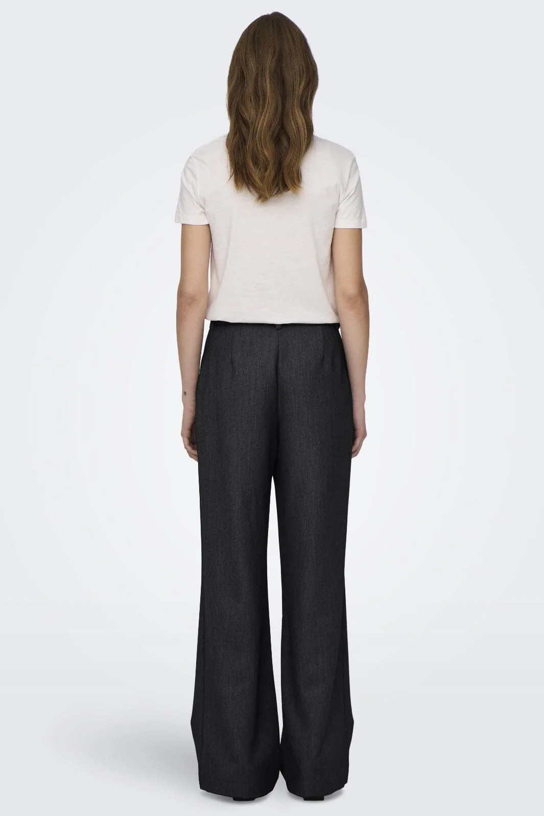 Only Onlhattie Pleat Mel Str Pant Tlr 15304707 4761285 black