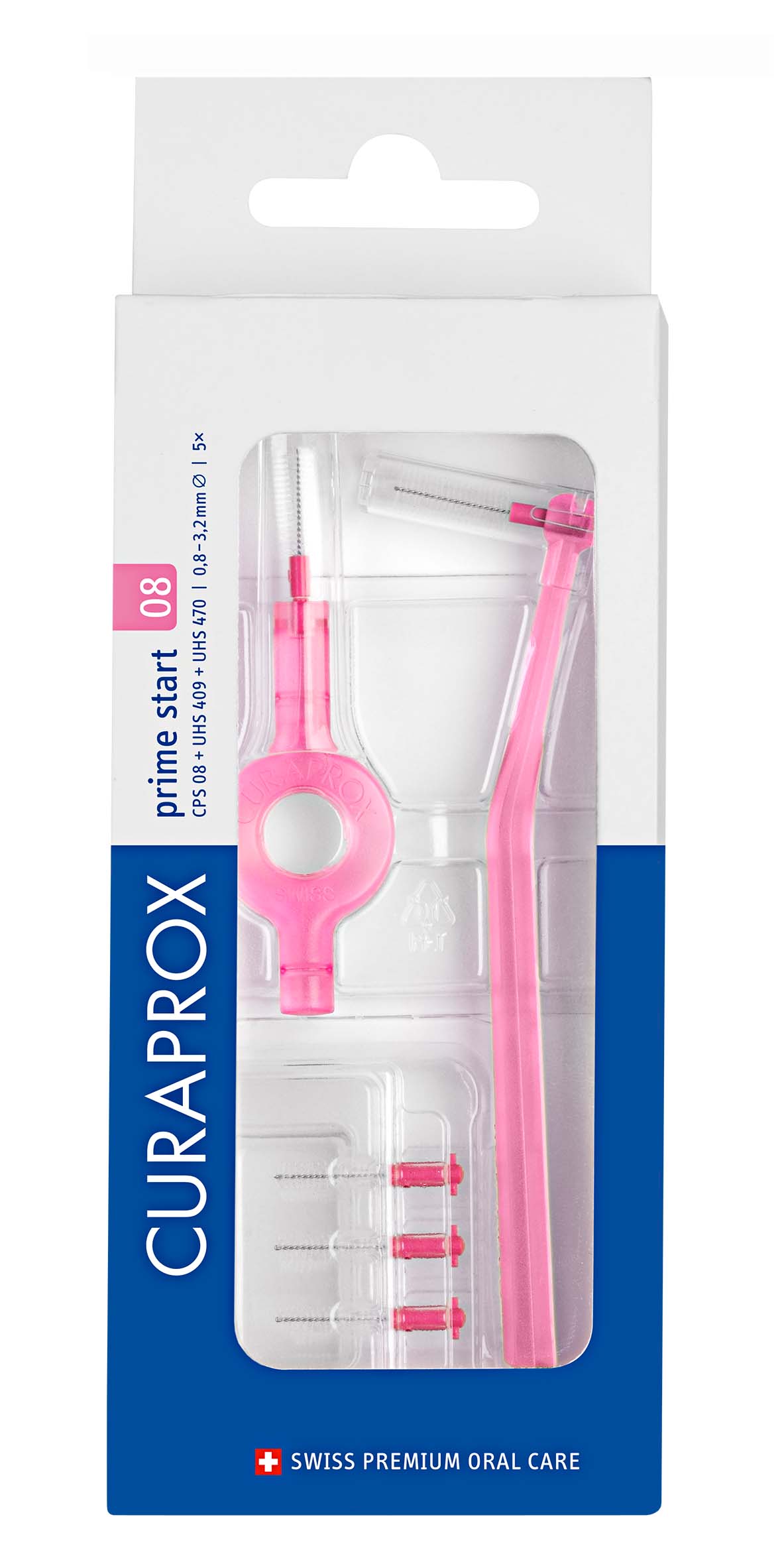 CURAPROX CPS 08 prime start 5 Interdentalbürsten  UHS 409&470 Blist 1 Stk