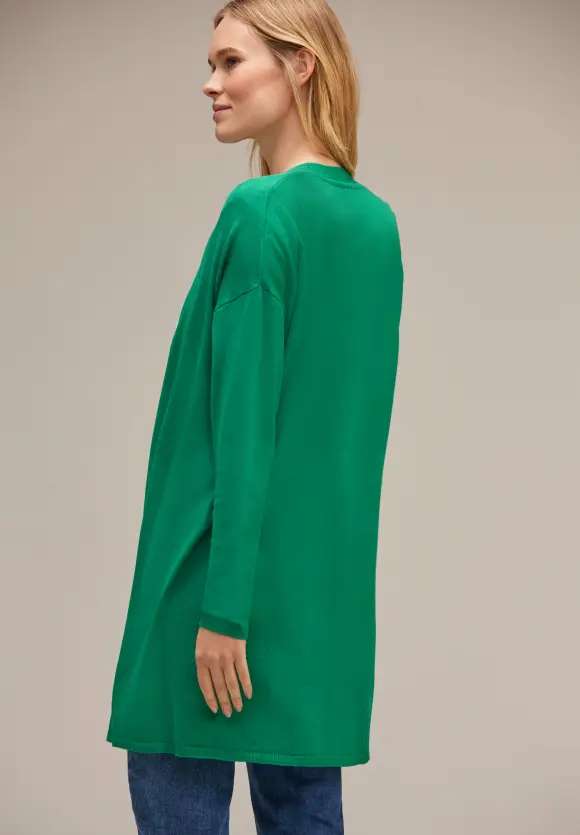 Langer Cardigan - fresh spring green