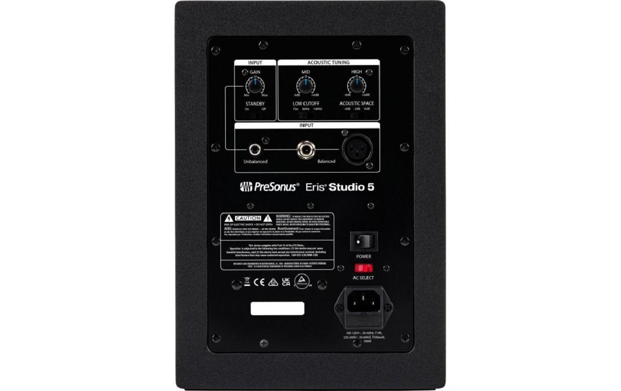 Studiomonitor Eris Studio 5 Schwarz<br>Aktive 5.25-Zoll 2-Wege-Studiomonitore mit EBM Wave Guide