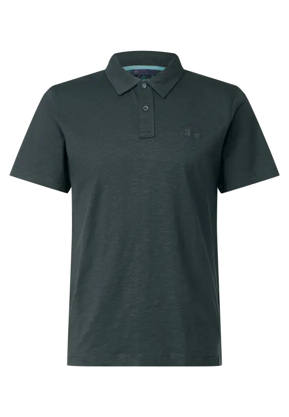 Slub Jersey Poloshirt - dark urban green