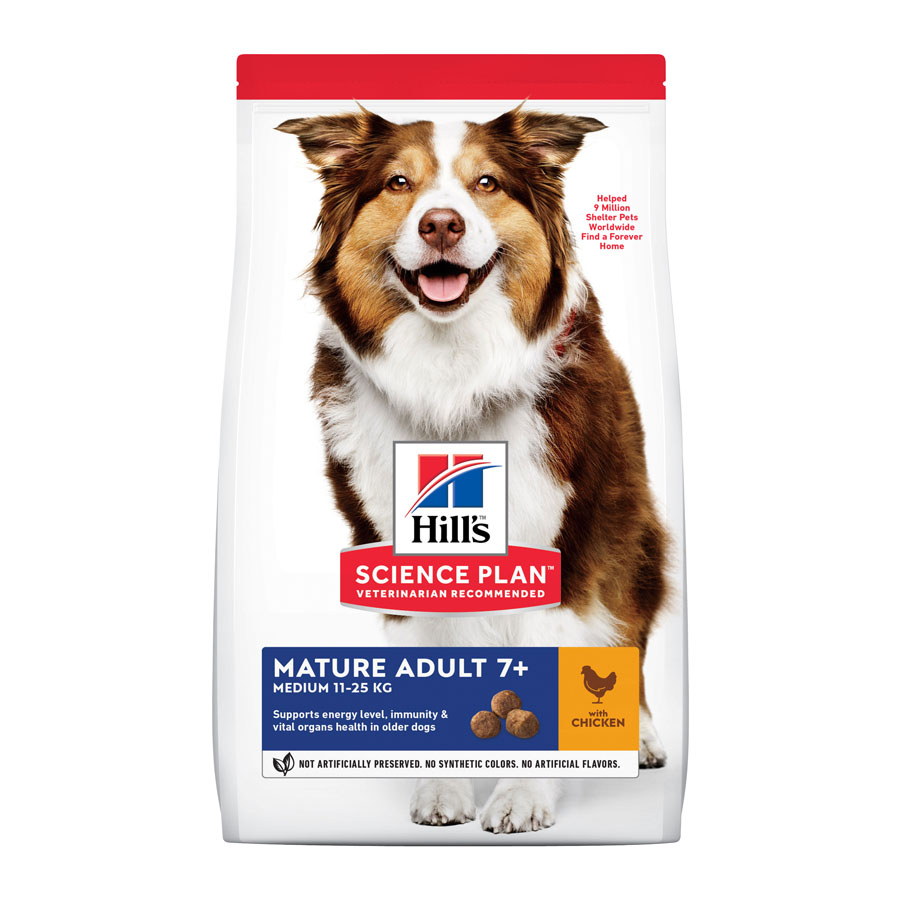 Ração Hill's Science Plan para cães adultos de porte médio com sabor de frango