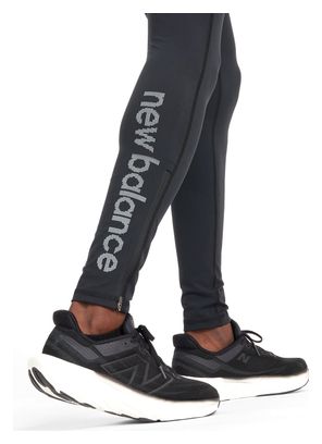 Collant long New Balance Sleek Reflective Noir Homme