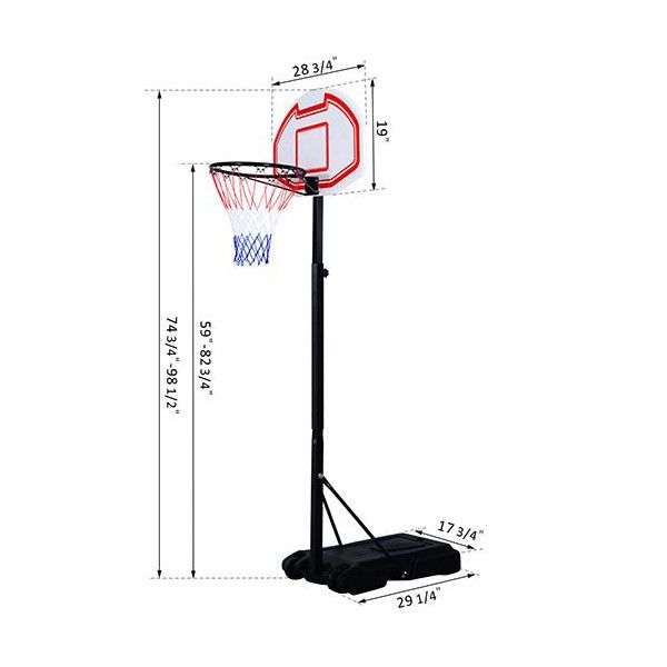 HomCom Tabela De Basquetebol - A61-003