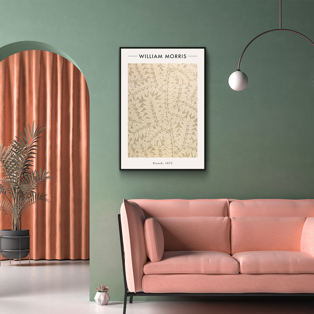 Walljar poster ingelijst - William Morris - Branch Poster ingelijst - 50 x 70 cm