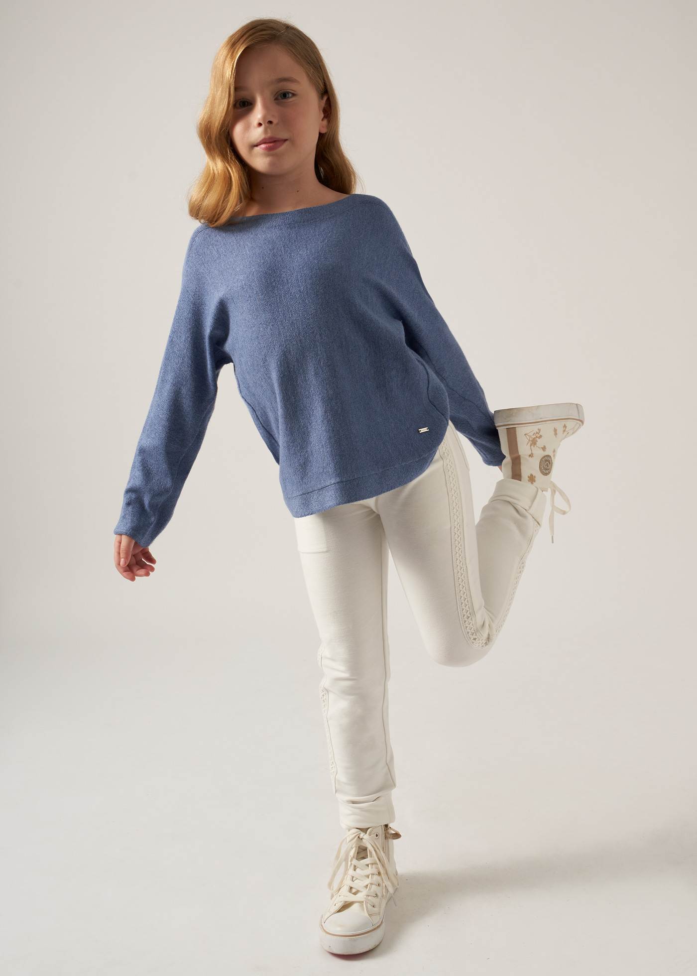 Calças skinny de sarja para meninas