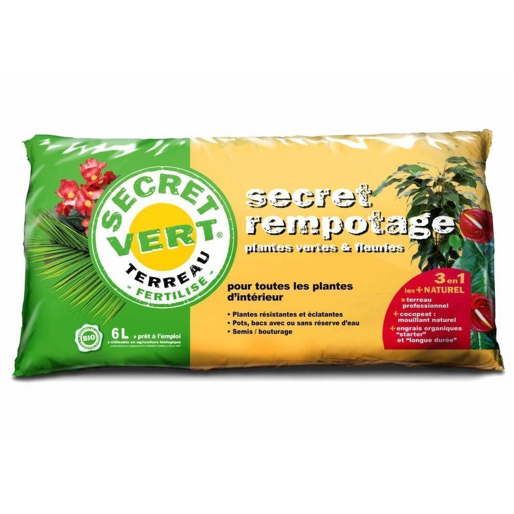 Terreau de rempotage 1,5kg (lot de 2)