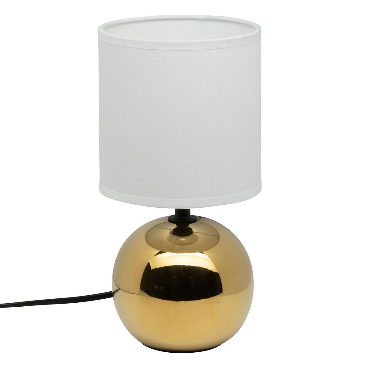 LAMPE BOULE TIMEO DORE H.25CM