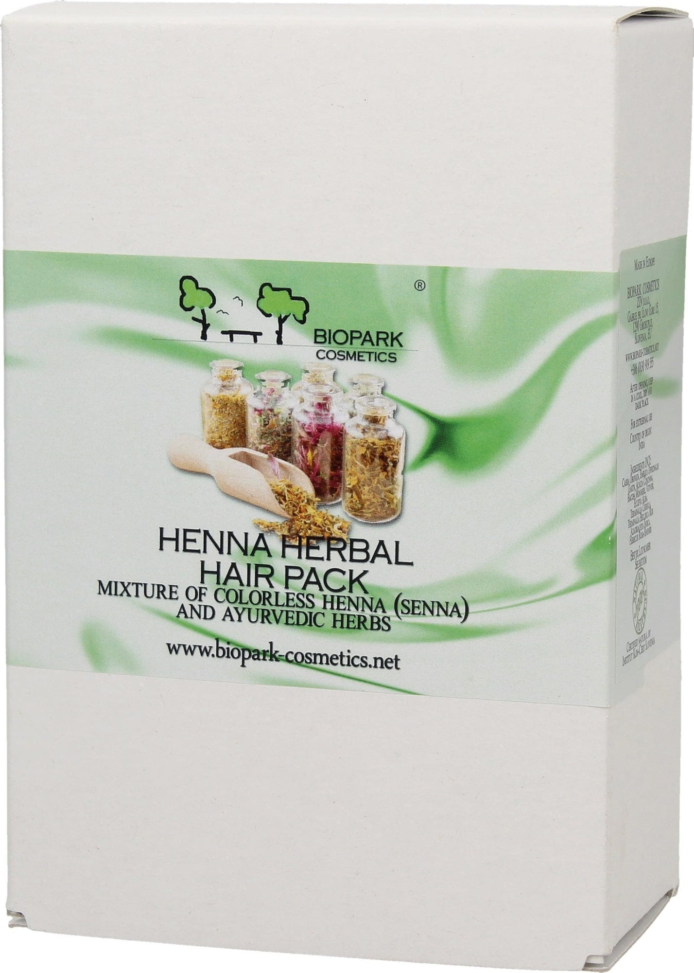 Biopark Cosmetics  Henna Herbal Hair Treatment, 100 g