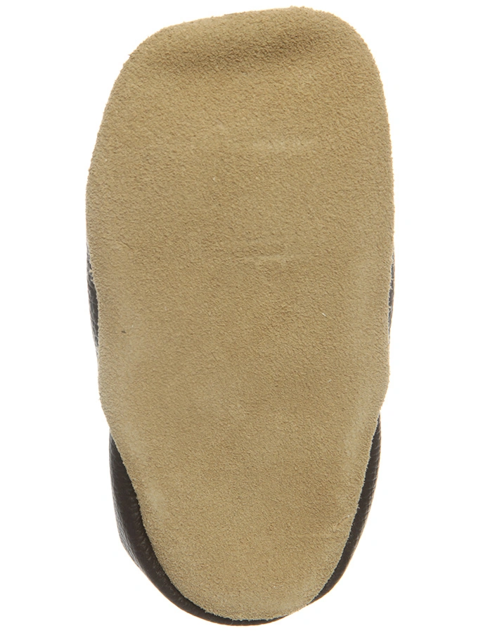 Krabbelschuhe CLASSICZ POLKA OWL in dunkelbraun