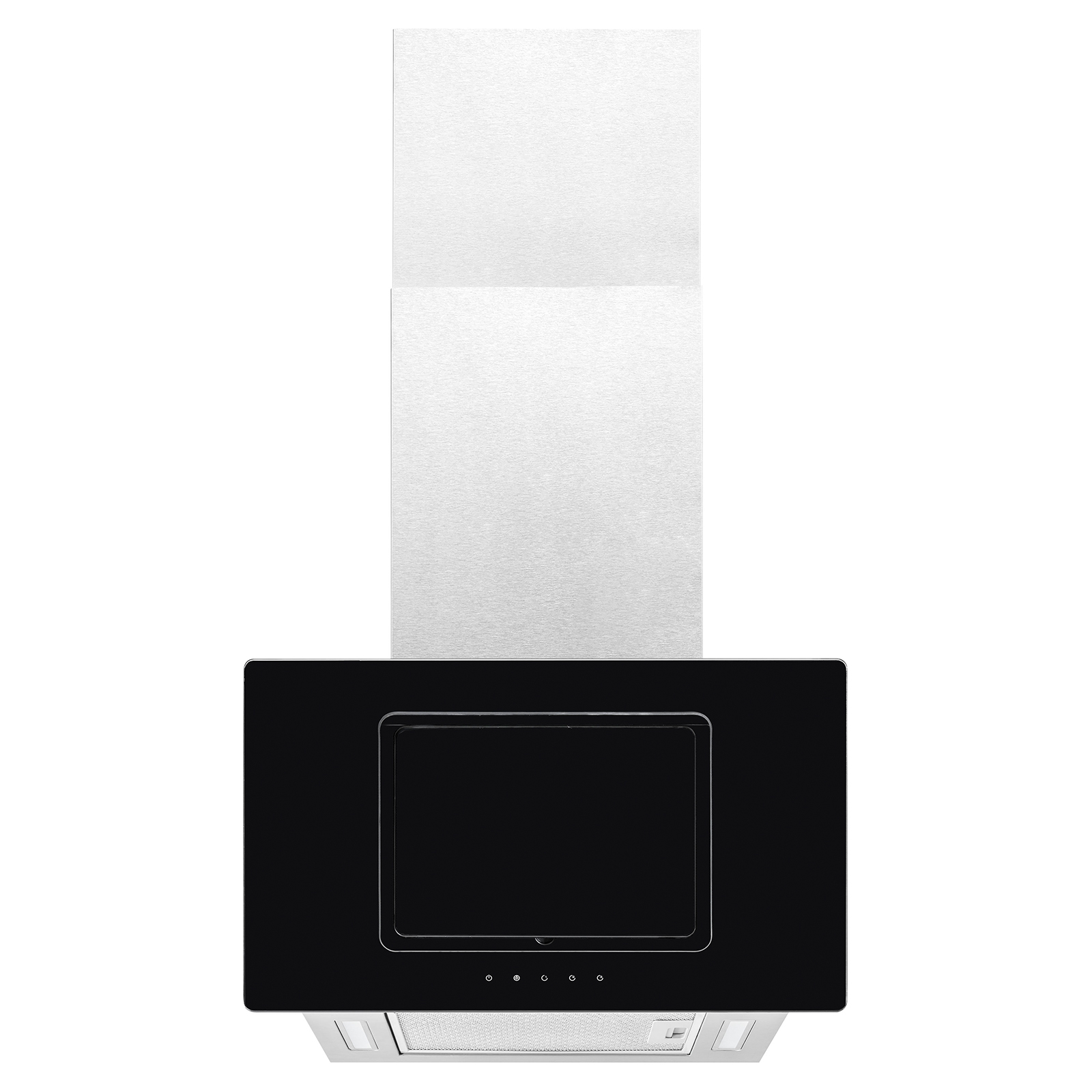EXQUISIT Vertikalesse KFD 60-9 DUO INOX - schwarz-inox - 60 cm - B