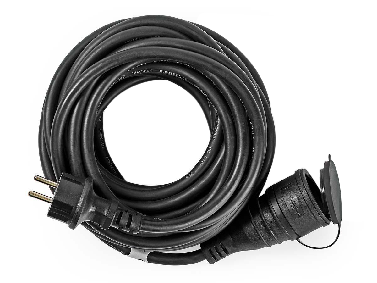 Nedis 20 meter verlengkabel - Black
