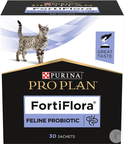 Pro Plan Fortiflora Pour La Santé Et L'Équilibre Intestinal Probiotique Pour Chat 30x1g