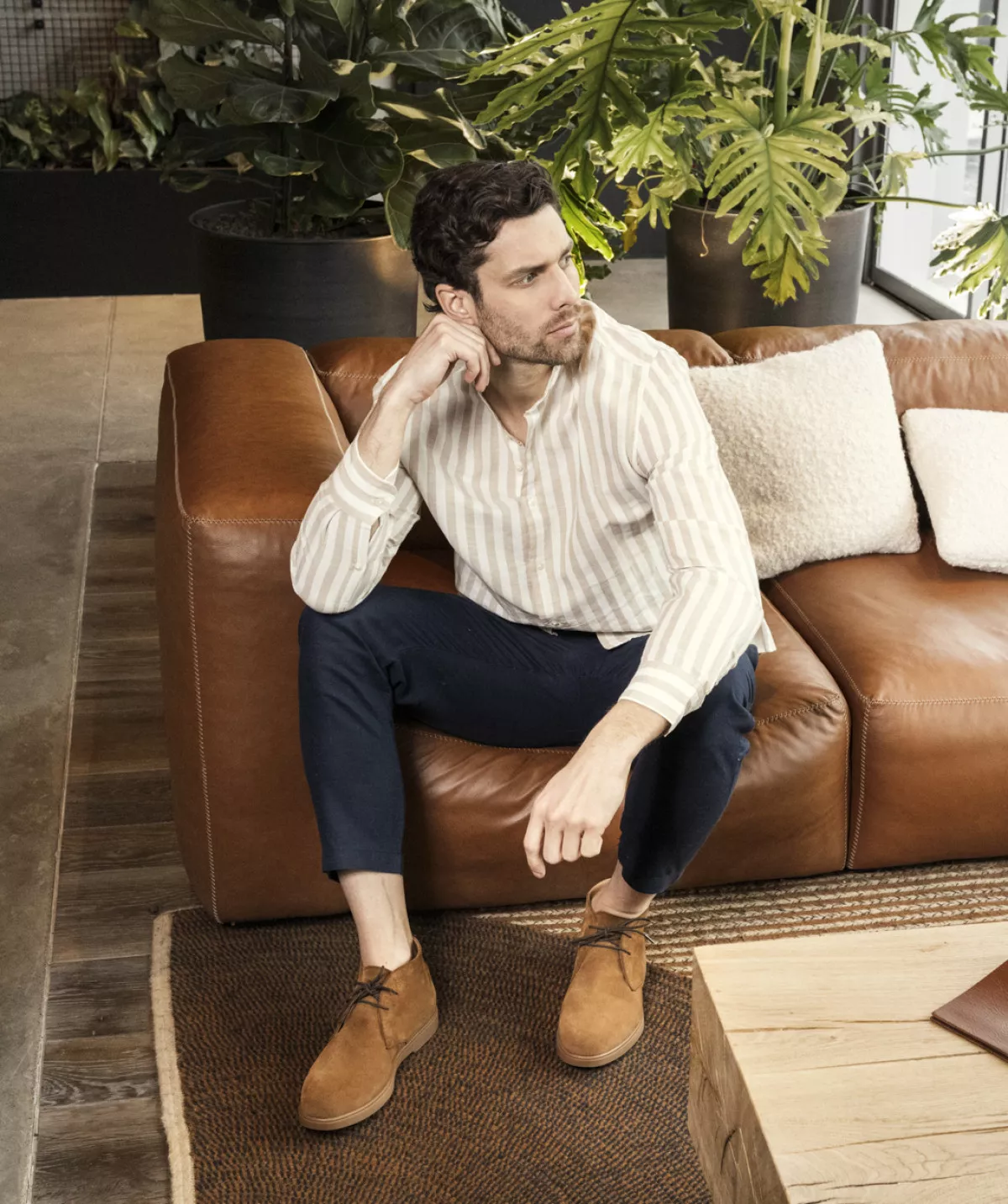 Bottines Sahara Daim Camel