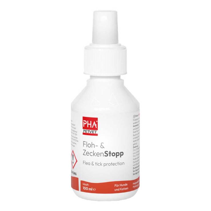 PHA Floh & Zeckenstopp Pumpspray für Hunde / Katzen, 100 ml