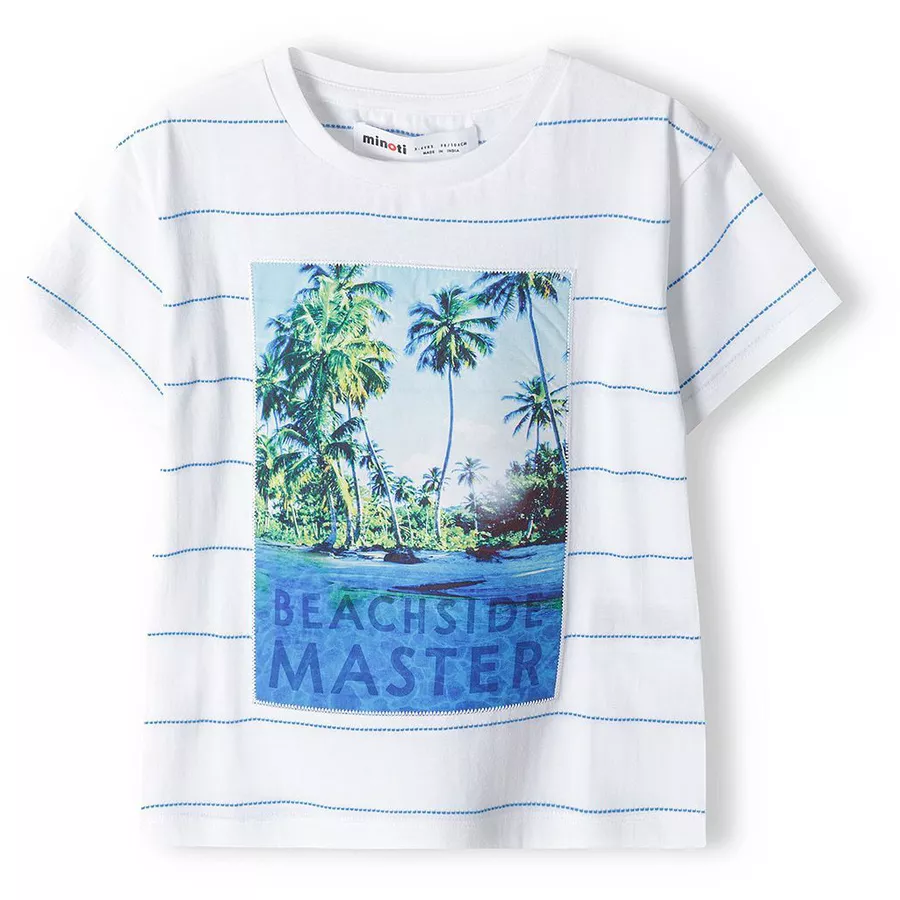MINOTI T-Shirt WeißBlau