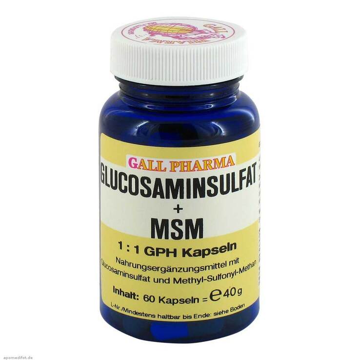 Glucosaminsulfat + MSM 1:1 Kapseln, 60 St