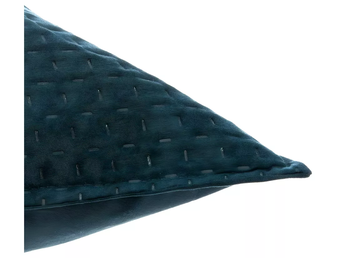 Dessus de lit Bleu canard 240 x 260 cm avec 2 Taies