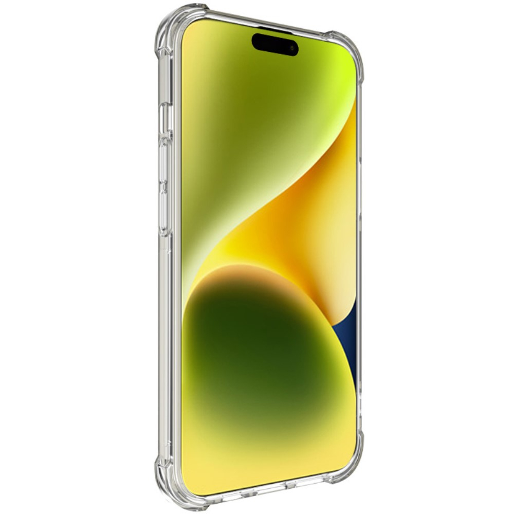 iPhone 15 Gummi Hülle Air Cushion Fallschutz   Kameraschutz - Transparent