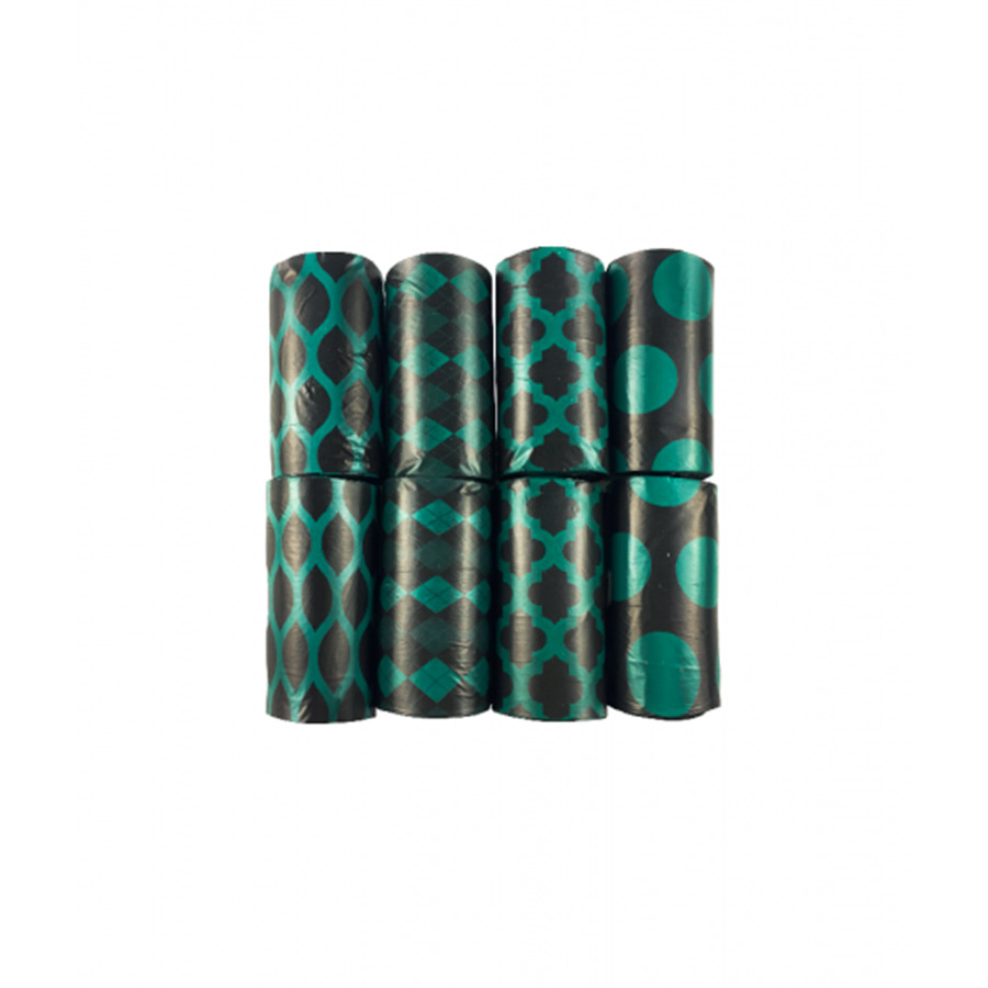 Sacos para recolher fezes de cachorro Nova Clean Green – Pacote com 8 unidades
