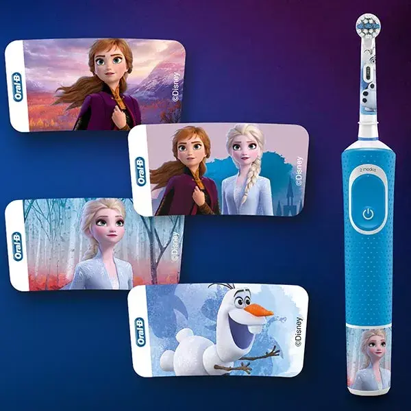 Escova de dentes elétrica Oral-B Kids Frozen 2 (para crianças a partir de 3 anos)