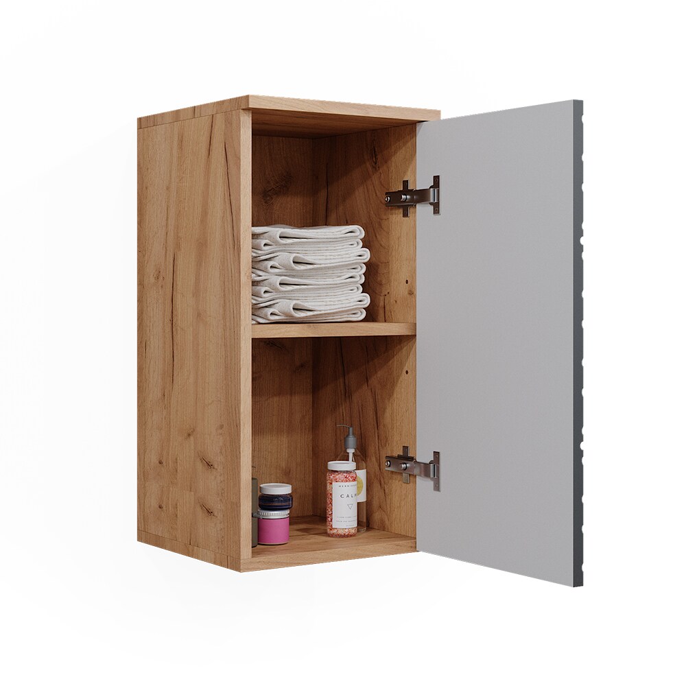 Vicco Hängeschrank Irma Eiche Anthrazit 30 x 59 cm 2 Fächer Badezimmer