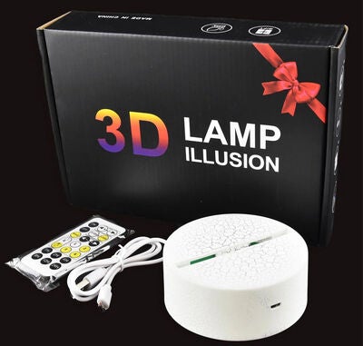 Robetoy 3D LED-lyspære Enhjørning med Fjernkontroll