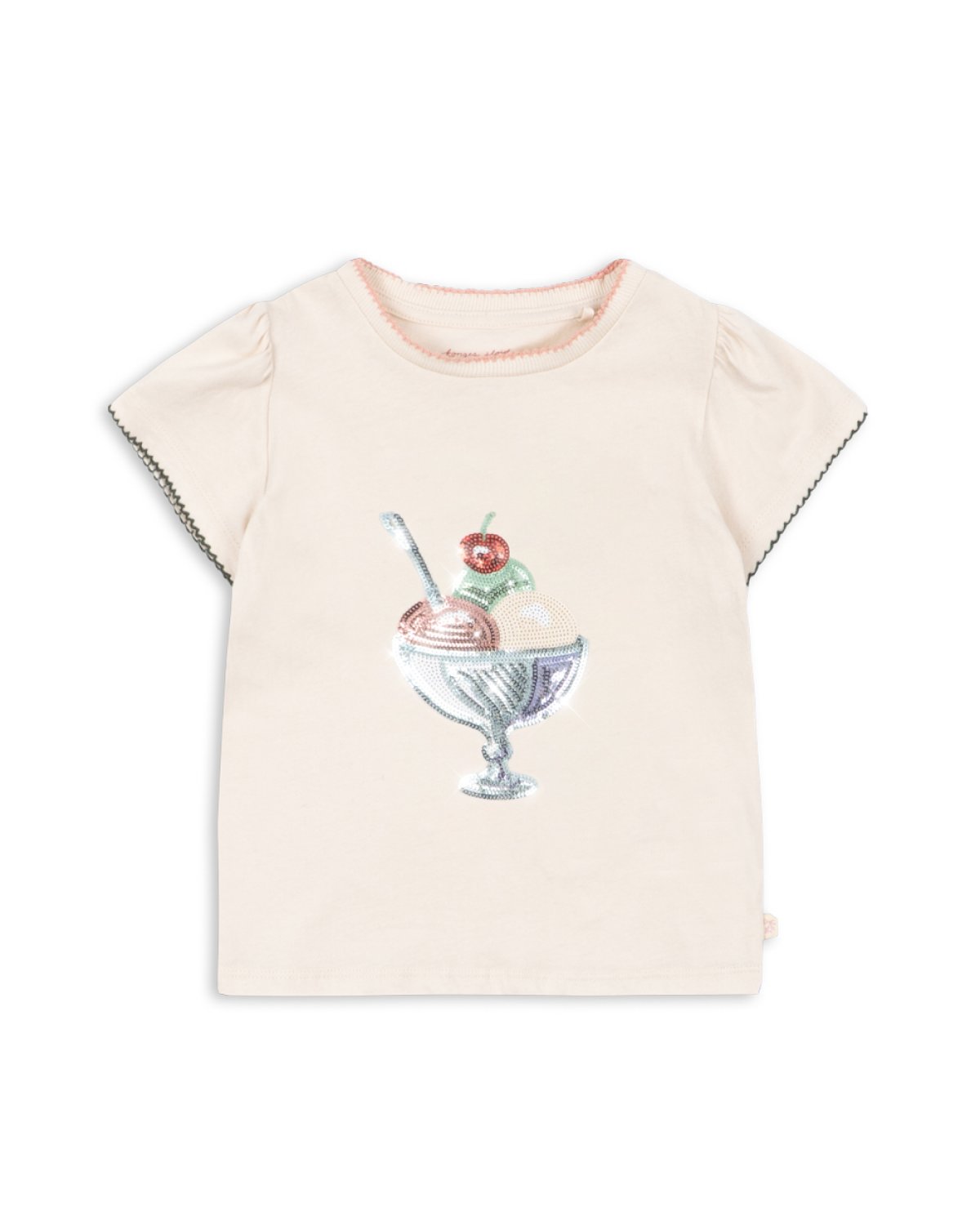 T Skjorte m/ Glitter Paljetter – 100% Øko Bomull | Famo Puff Tee GOTS