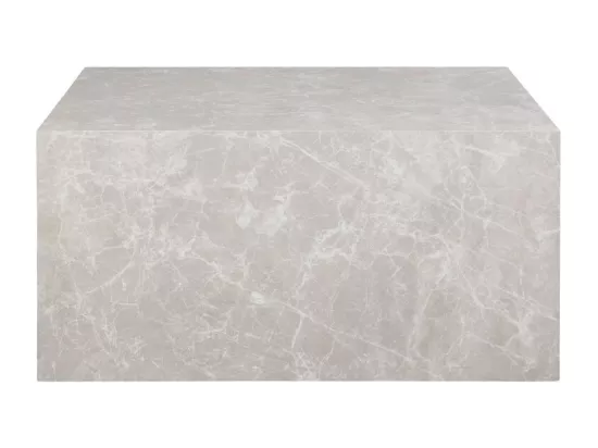 Prague - Table basse effet marbre - Beige