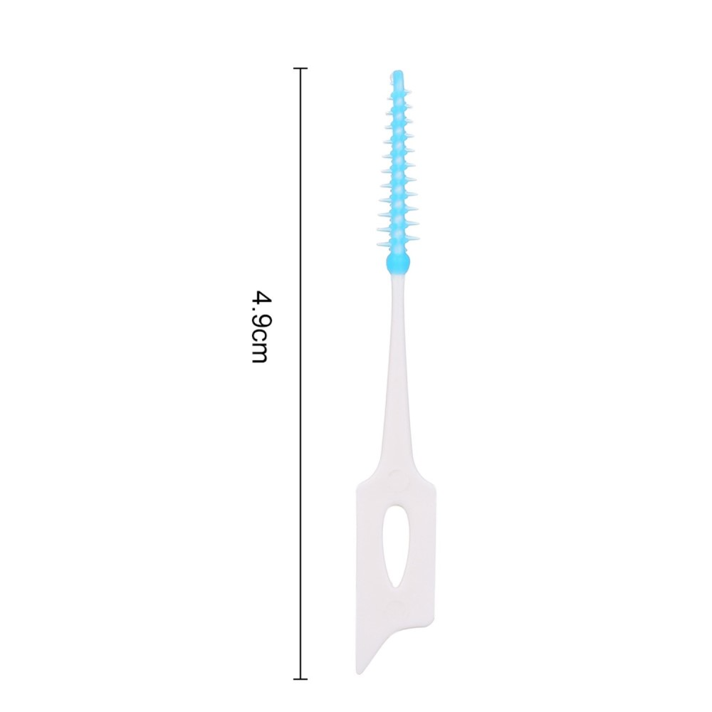 (160er Set) Interdentalbürsten Zahnpflege Zahnzwischenraum Reinigung Zahnseide - Blau / Weiss