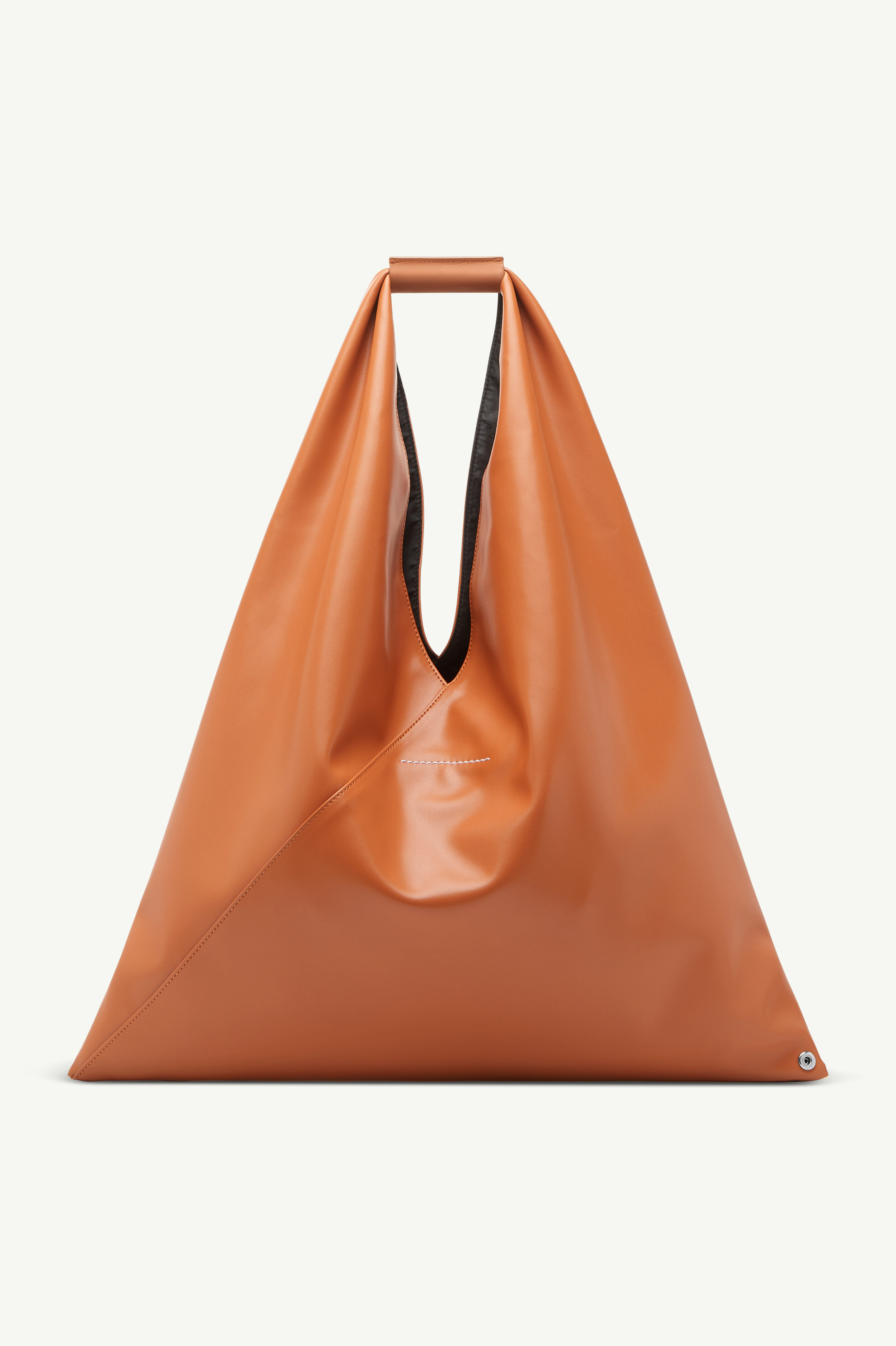Sac moyen marron Japanese bag classic pour femme | MM6 Brun Adobe