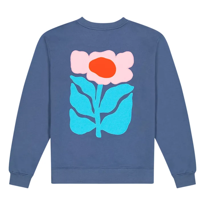 Olow Sweat Floris Coton Bio | Bleu