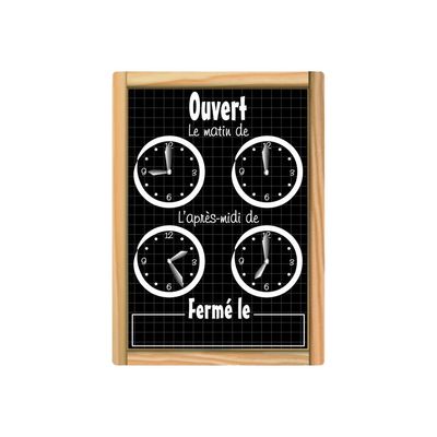 Bequet - Panneau horaires 