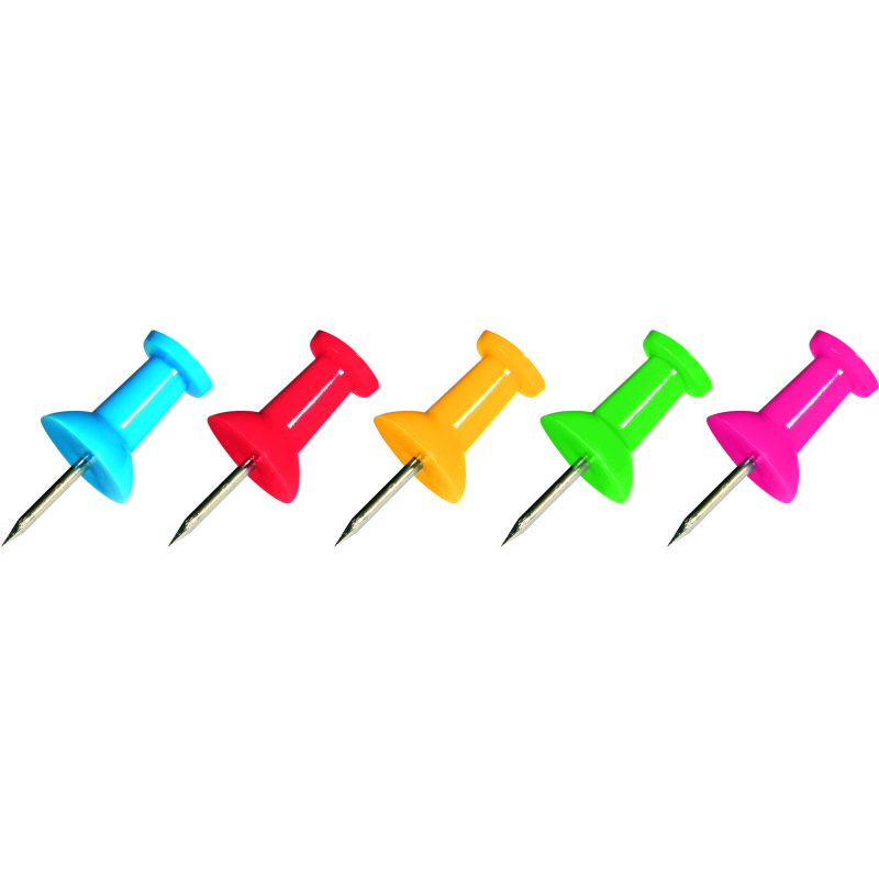 Punaises mémo maped 10 mm coloris assortis boîte 25