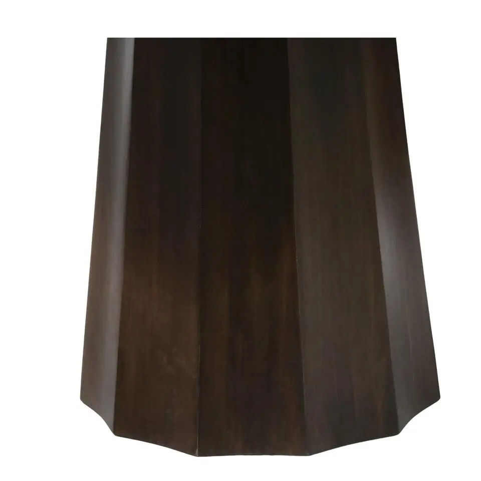 Eettafel Rond Ø120cm - Marmer - Bruin - Eettafel Senna