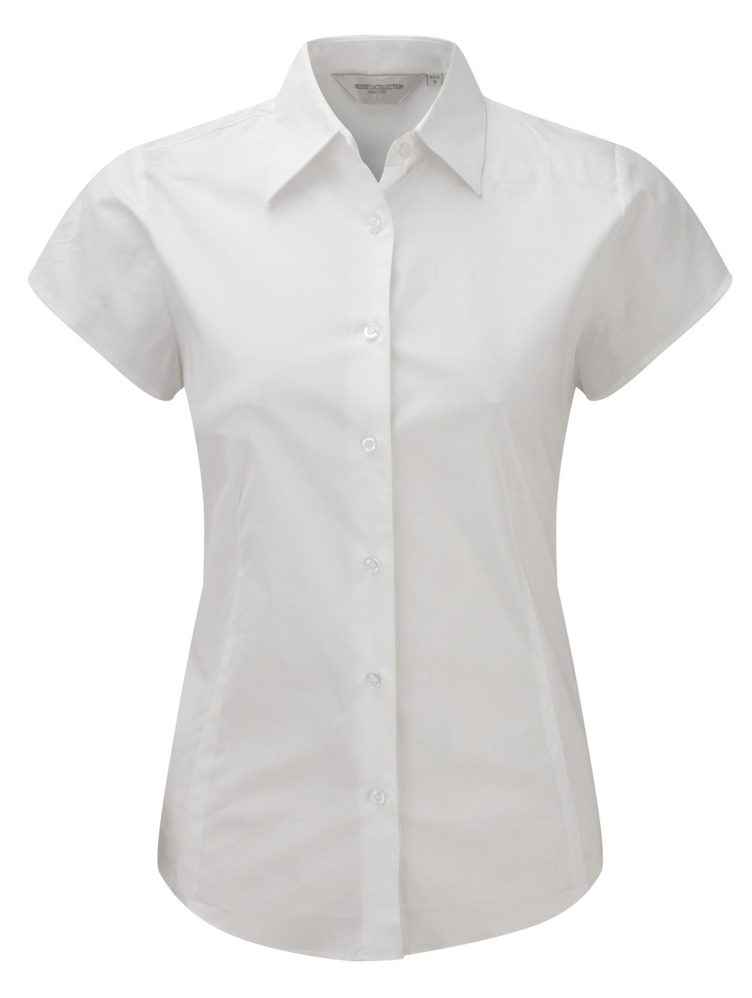 Russell Collection J947F - Chemise ajustée manches courtes facile d’entretien pour femme