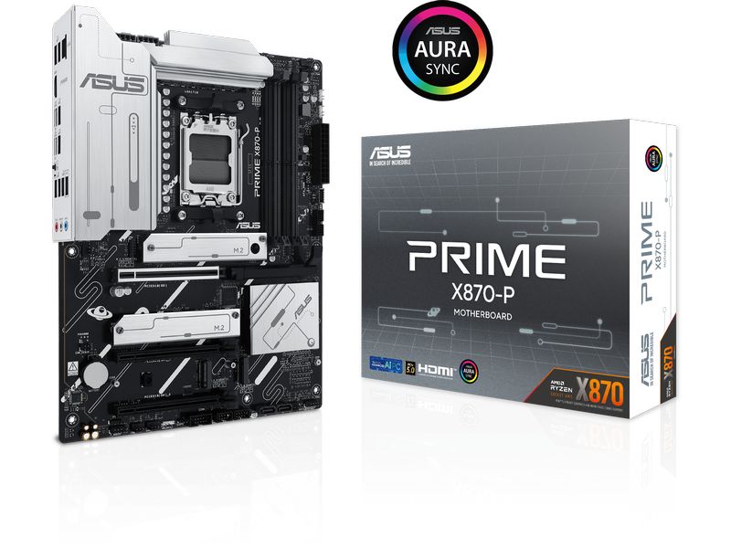 ASUS Mainboard Prime X870-P ATX-Mainboard mit X870-Chipsatz und AM5-Socket