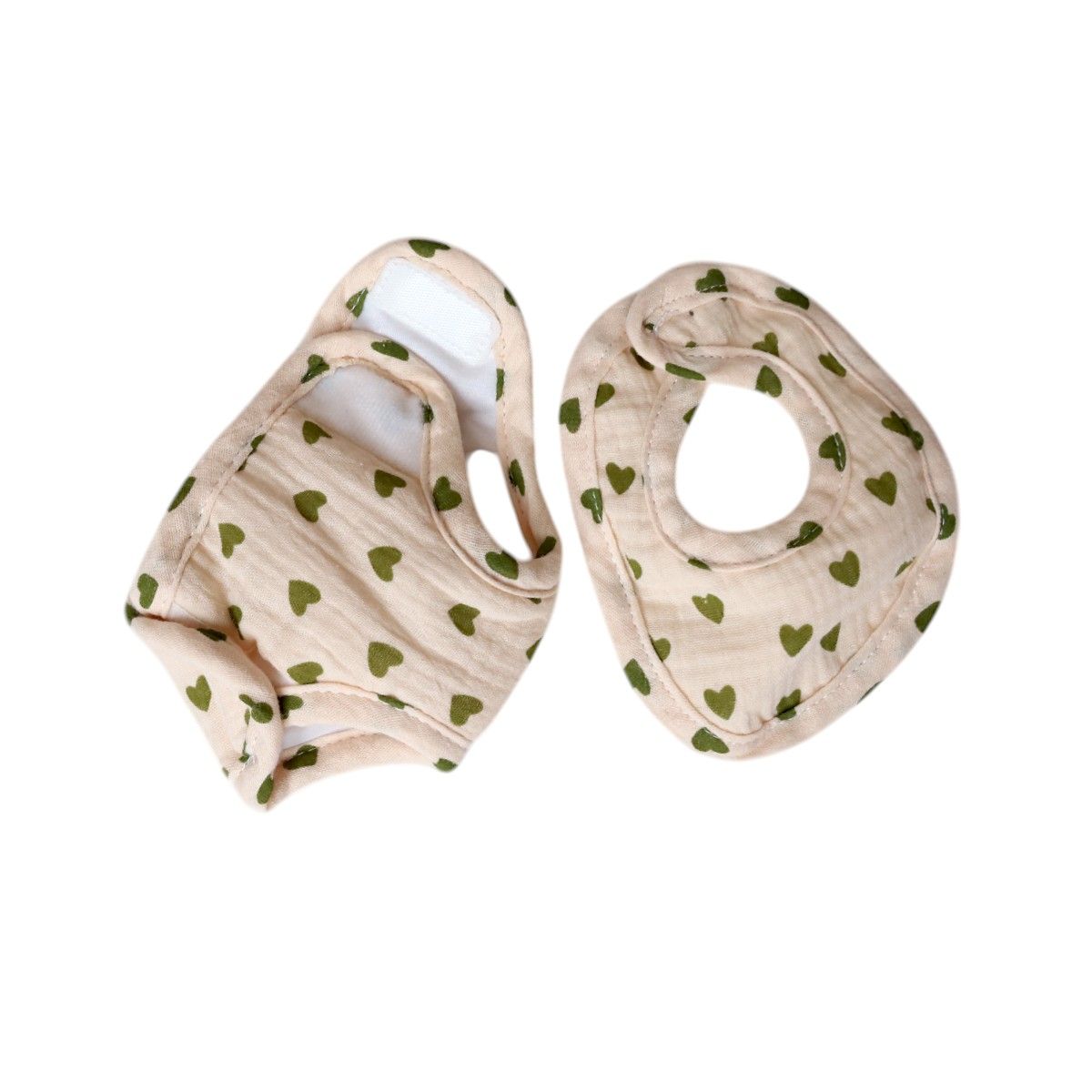 Set à langer pour poupée fausse fourrure et cœurs - Bébé Highland Frisette