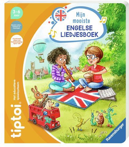 Ravensburger - Tiptoi® Mijn Mooiste Engelse Liedjesboek - Leersysteem - Kinderen 4-7 Jaar