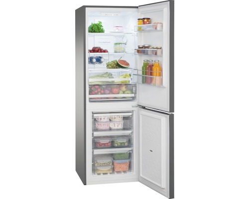 Amica KGCN 387 110 S koel-vriescombinatie, afmetingen (B x H x D): 54 x 170 x 57,6 cm, koelgedeelte: 161 l, vriesgedeelte: 70 l